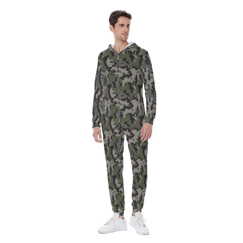 Alaska Alpine CAMO Men’s Hooded Jumpsuit - Mens Hooded Jumpsuit