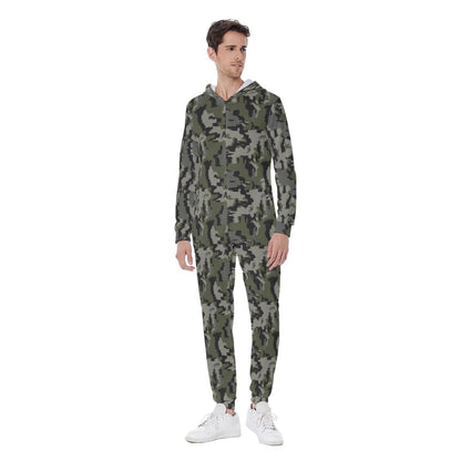 Alaska Alpine CAMO Men’s Hooded Jumpsuit - Mens Hooded Jumpsuit