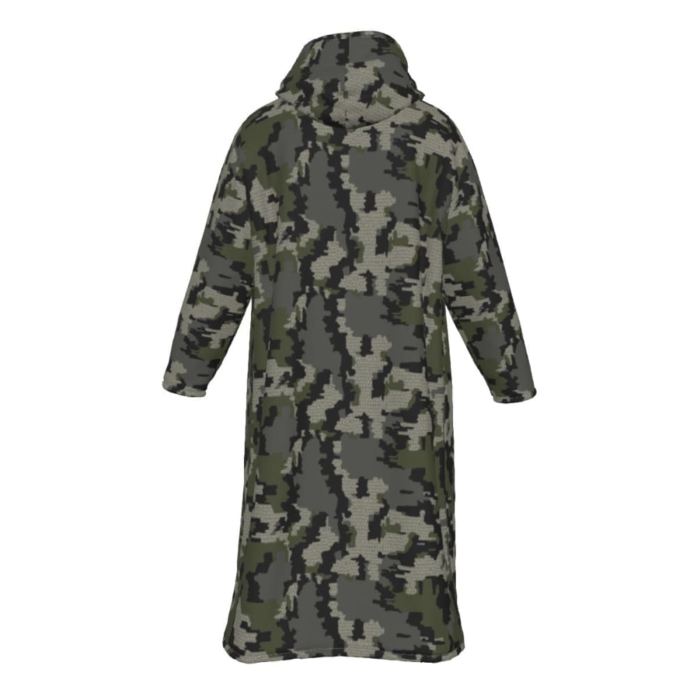 Alaska Alpine CAMO Men’s Sherpa Zip Up Long Coat - Mens Sherpa Zip Up Long Coat