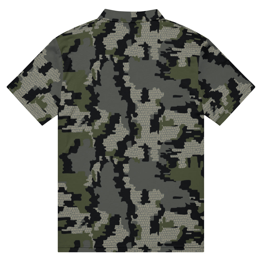 Alaska Alpine CAMO Men’s slim fit polo - Mens Slim Fit Polo