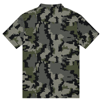 Alaska Alpine CAMO Men’s slim fit polo - Mens Slim Fit Polo