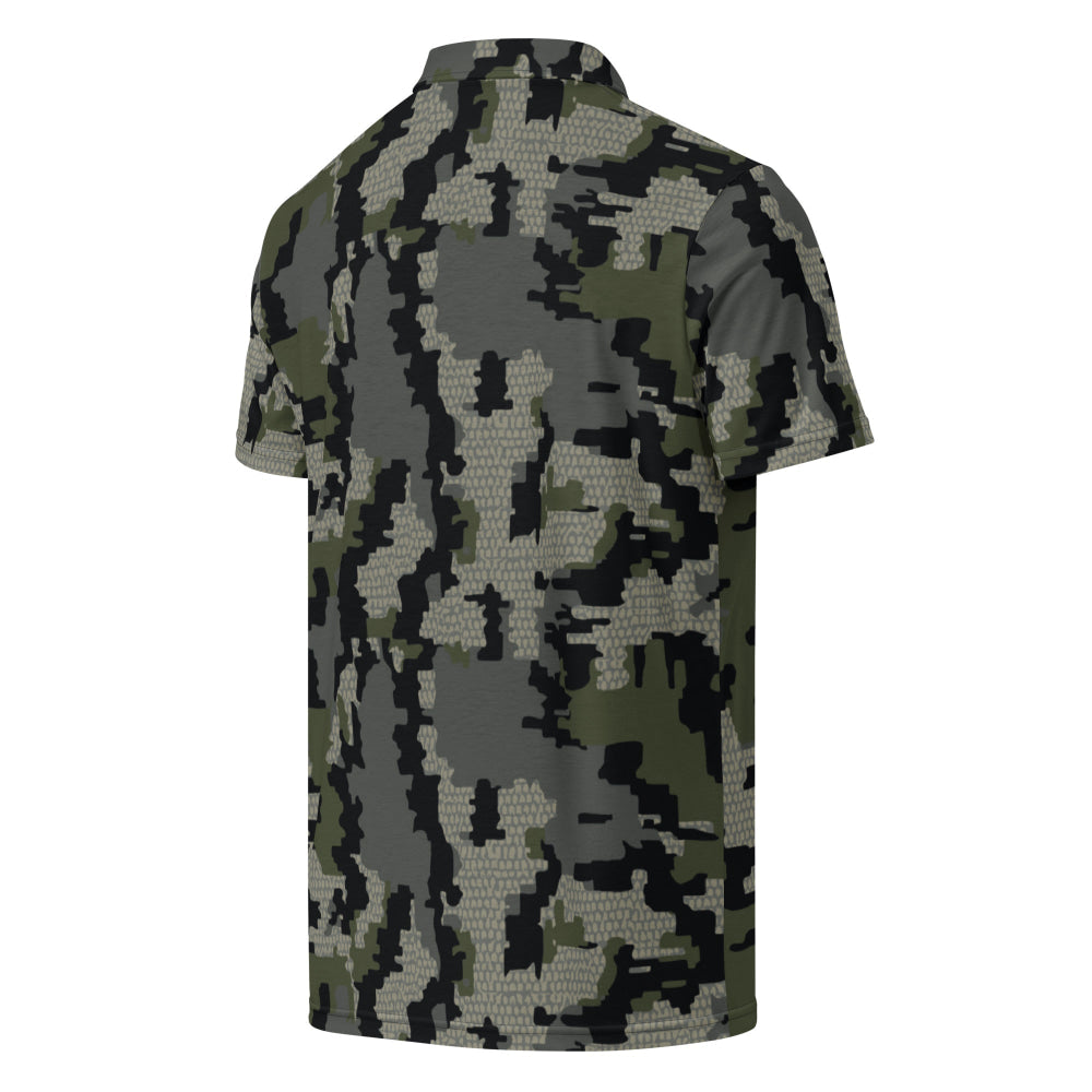 Alaska Alpine CAMO Men’s slim fit polo - Mens Slim Fit Polo