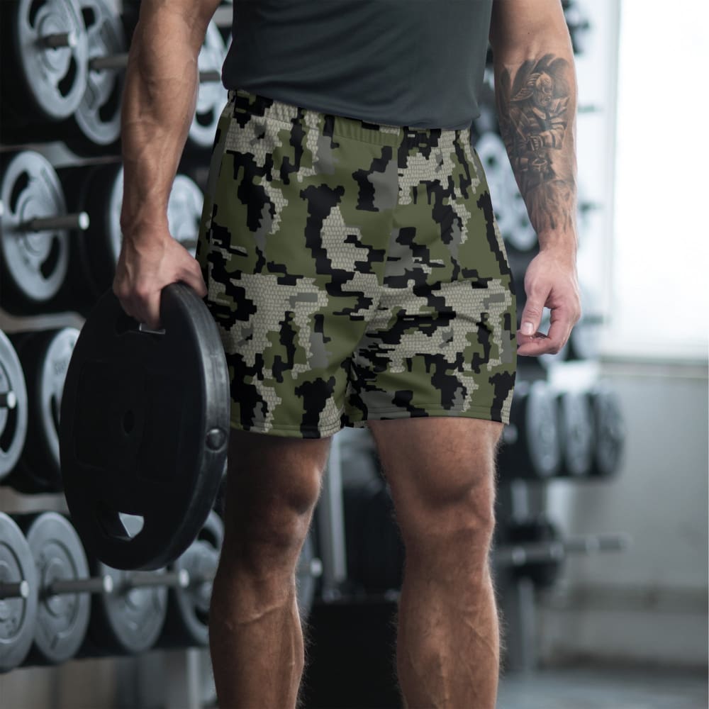 Alaska Alpine CAMO Unisex Athletic Long Shorts - 2XS