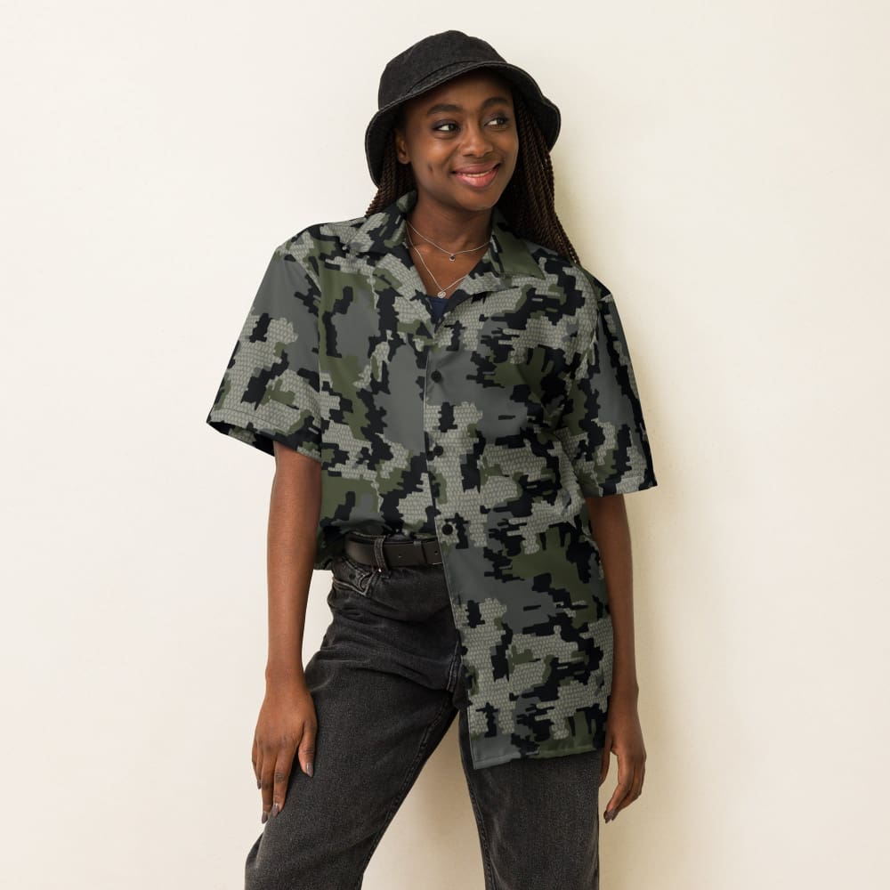 Alaska Alpine CAMO Unisex button shirt - Unisex Button Shirt