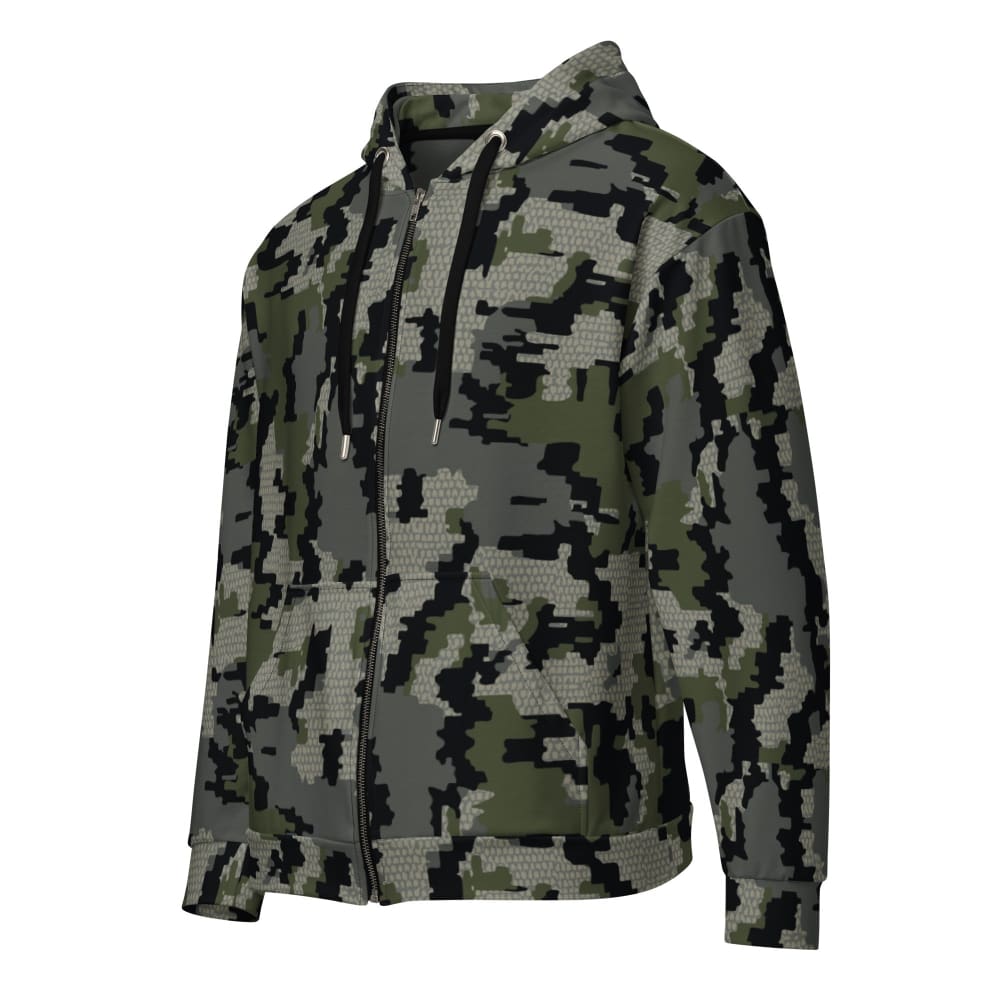 Alaska Alpine CAMO Unisex zip hoodie - 2XS