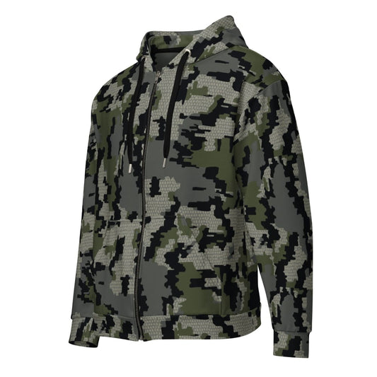 Alaska Alpine CAMO Unisex zip hoodie - 2XS - Zip Hoodie