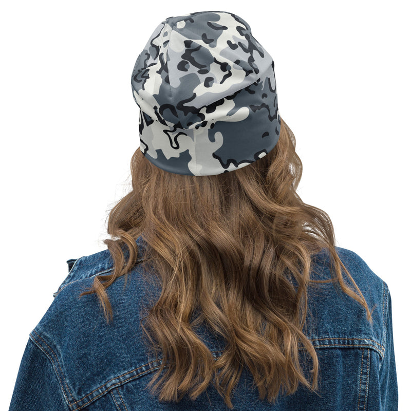 Alaska Chocolate Chip Arctic CAMO Beanie - Head