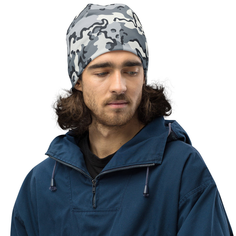 Alaska Chocolate Chip Arctic CAMO Beanie - Head