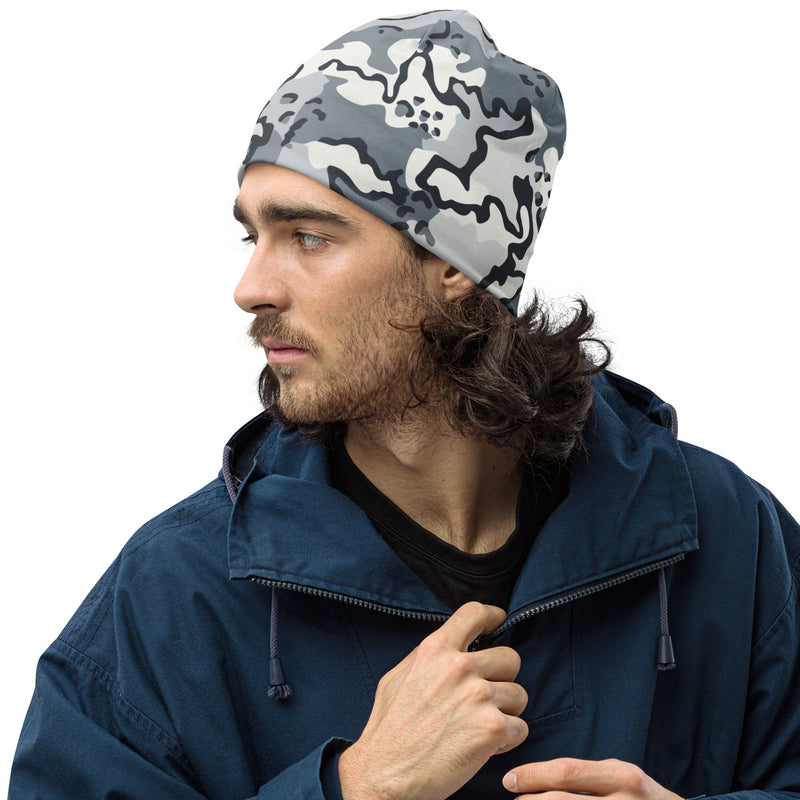 Alaska Chocolate Chip Arctic CAMO Beanie - S - Head