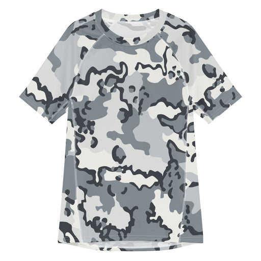 Alaska Chocolate Chip Arctic CAMO Mens Short-Sleeve Rash Guard - 2XS - SS