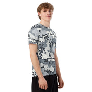 Alaska Chocolate Chip Arctic CAMO Mens Short-Sleeve Rash Guard - SS