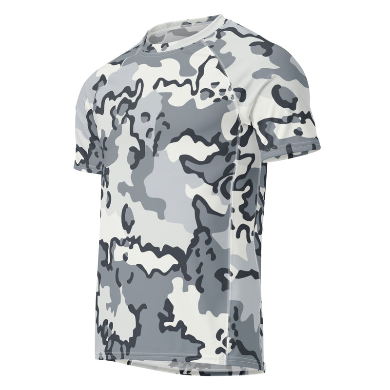 Alaska Chocolate Chip Arctic CAMO Mens Short-Sleeve Rash Guard - SS