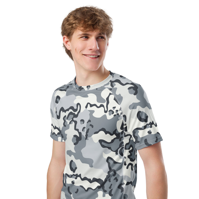 Alaska Chocolate Chip Arctic CAMO Mens Short-Sleeve Rash Guard - SS