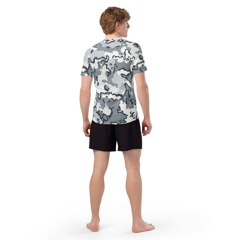Alaska Chocolate Chip Arctic CAMO Mens Short-Sleeve Rash Guard - SS