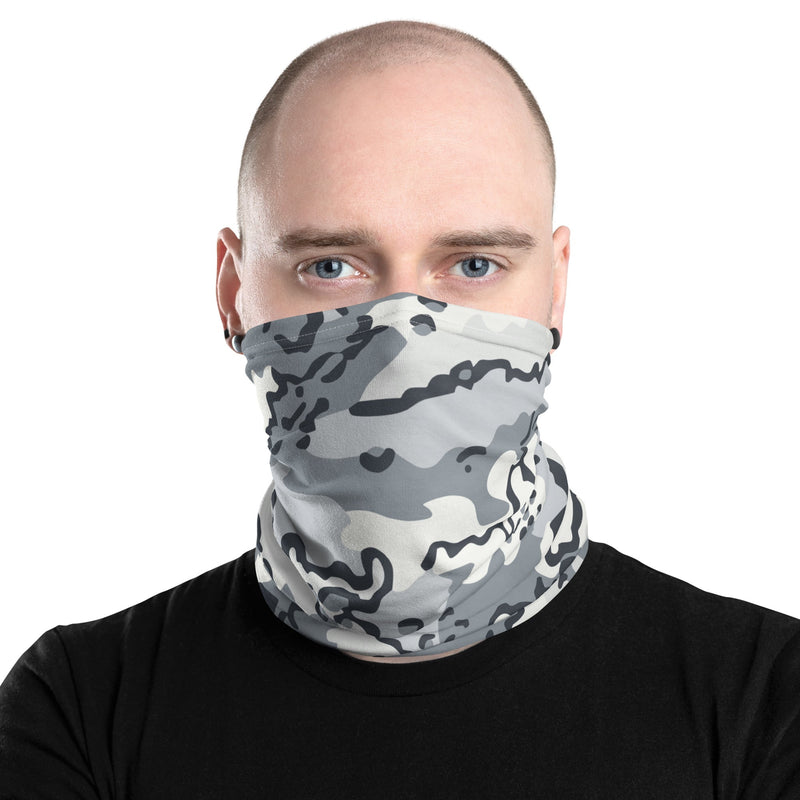 Alaska Chocolate Chip Arctic CAMO Neck Gaiter - Head