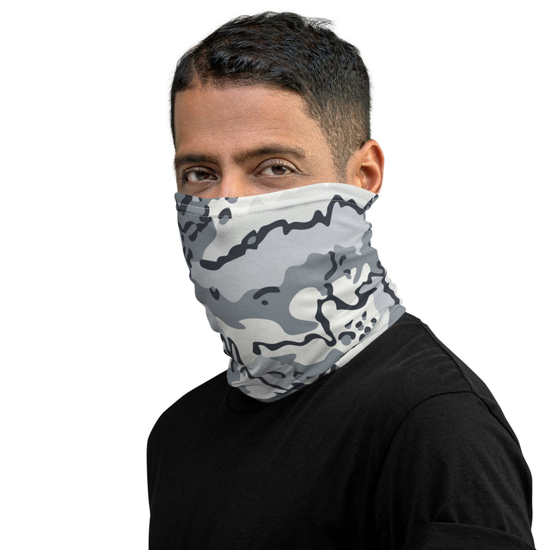 Alaska Chocolate Chip Arctic CAMO Neck Gaiter - Head