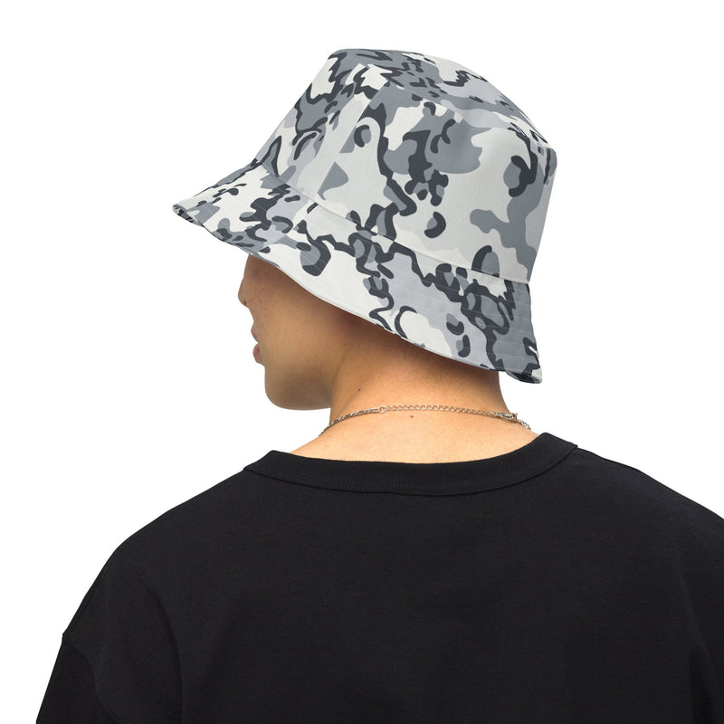 Alaska Chocolate Chip Arctic CAMO Reversible Bucket Hat - S/M - Head