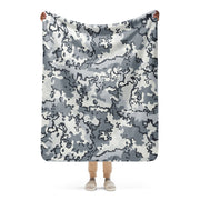 Alaska Chocolate Chip Arctic CAMO Sherpa Blanket - 50″×60″