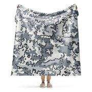 Alaska Chocolate Chip Arctic CAMO Sherpa Blanket - 60″×80″