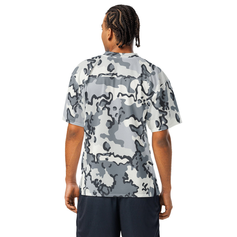 Alaska Chocolate Chip Arctic CAMO Unisex American Football Jersey