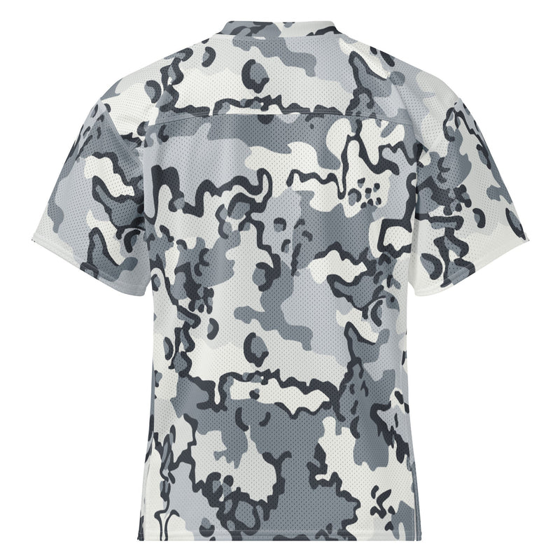 Alaska Chocolate Chip Arctic CAMO Unisex American Football Jersey