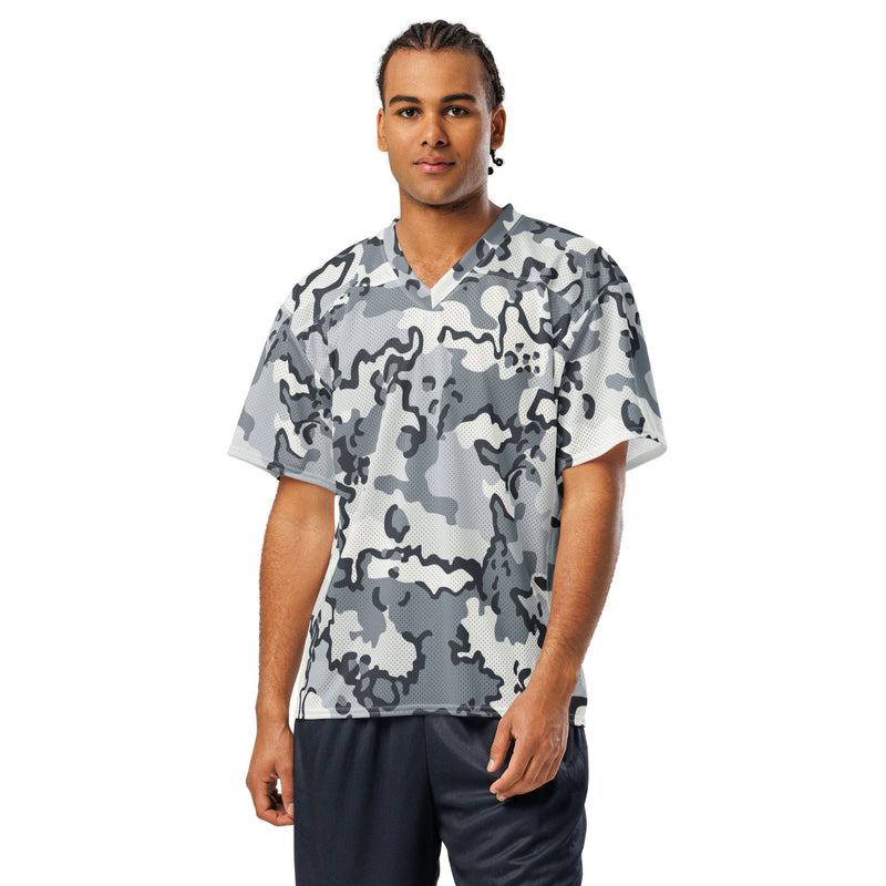 Alaska Chocolate Chip Arctic CAMO Unisex American Football Jersey