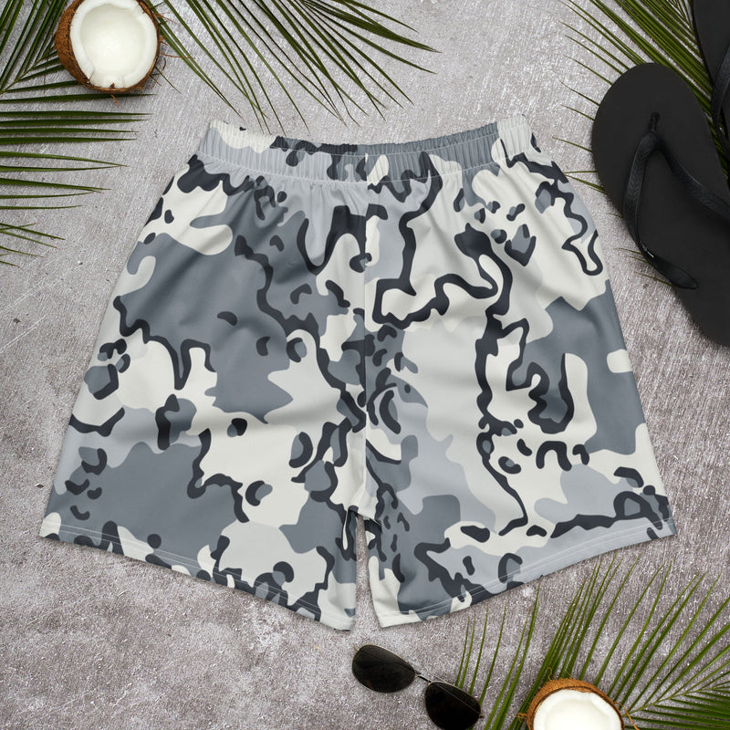 Alaska Chocolate Chip Arctic CAMO Unisex Athletic Long Shorts