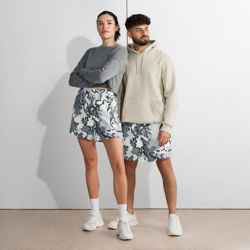 Alaska Chocolate Chip Arctic CAMO Unisex Athletic Long Shorts