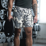 Alaska Chocolate Chip Arctic CAMO Unisex Athletic Long Shorts - XS