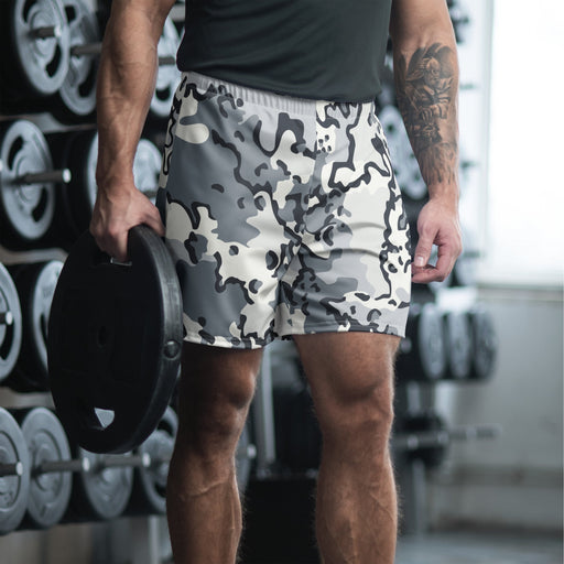 Alaska Chocolate Chip Arctic CAMO Unisex Athletic Long Shorts - XS