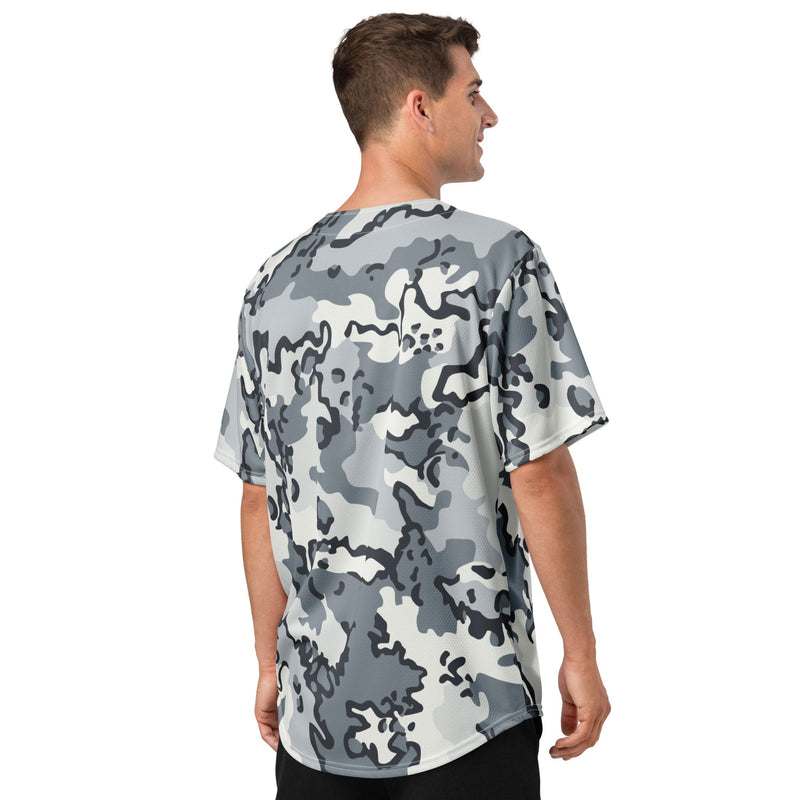 Alaska Chocolate Chip Arctic CAMO Unisex Baseball Jersey