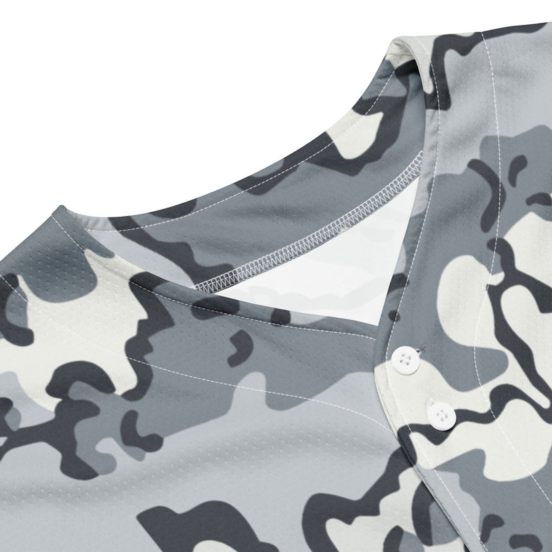 Alaska Chocolate Chip Arctic CAMO Unisex Baseball Jersey