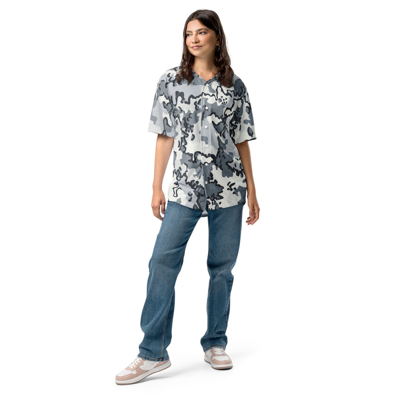 Alaska Chocolate Chip Arctic CAMO Unisex Baseball Jersey