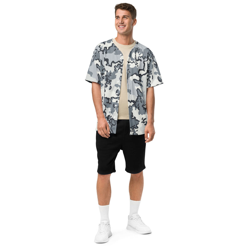Alaska Chocolate Chip Arctic CAMO Unisex Baseball Jersey