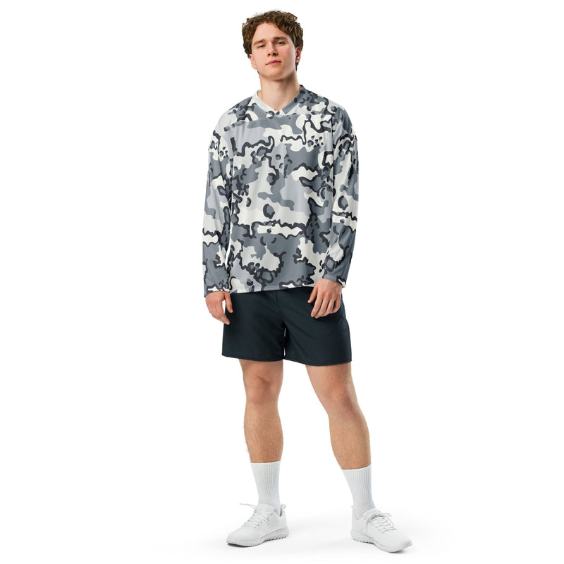 Alaska Chocolate Chip Arctic CAMO Unisex Hockey Fan Jersey