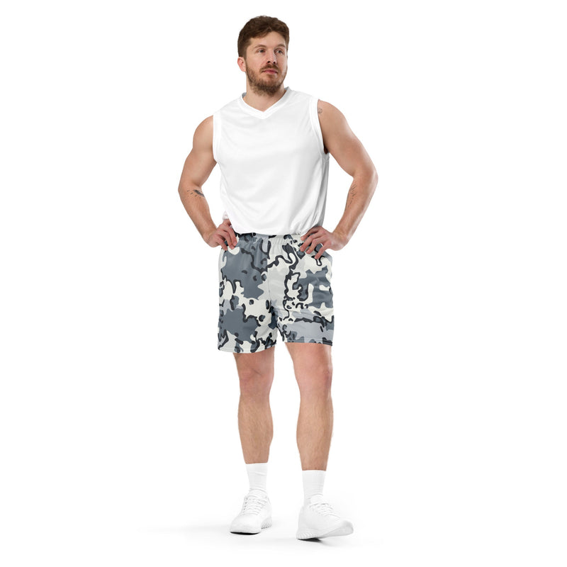 Alaska Chocolate Chip Arctic CAMO Unisex Mesh Shorts