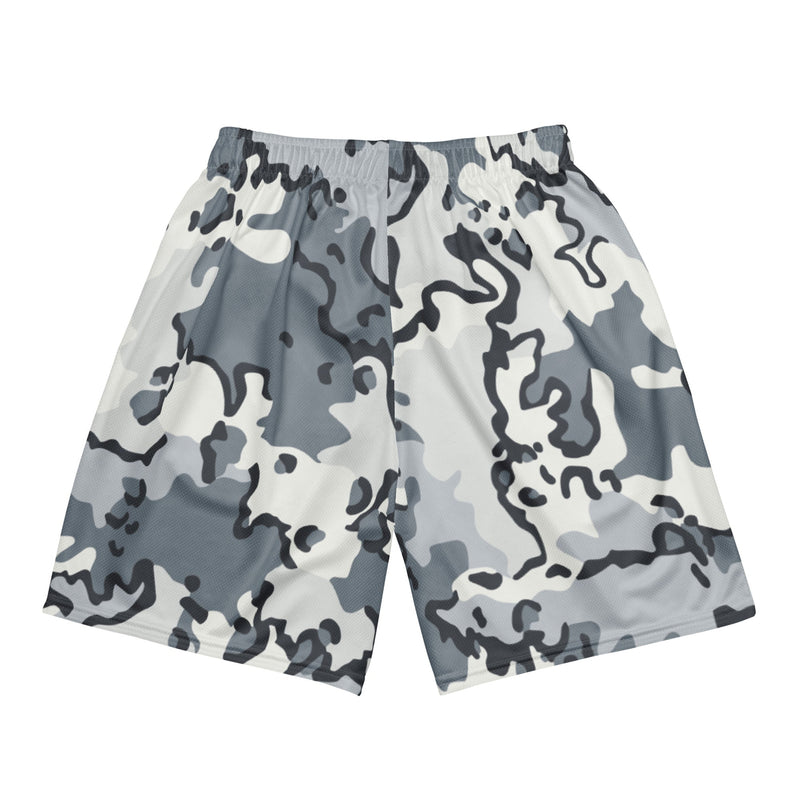 Alaska Chocolate Chip Arctic CAMO Unisex Mesh Shorts