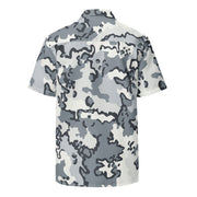 Alaska Chocolate Chip Arctic CAMO Unisex Short-Sleeve Button Shirt - Button-Up