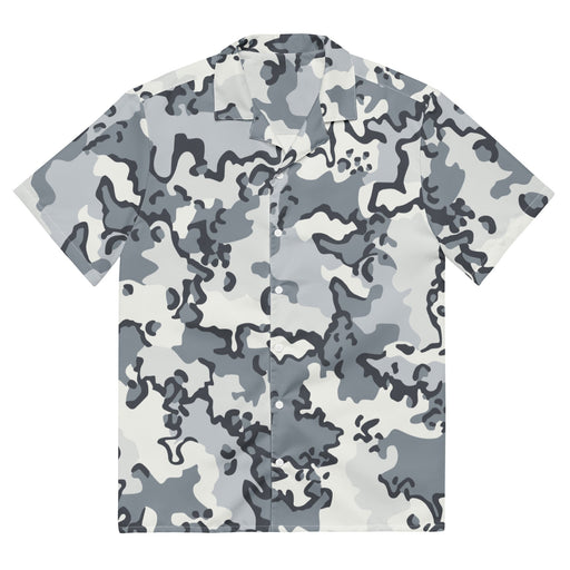 Alaska Chocolate Chip Arctic CAMO Unisex Short-Sleeve Button Shirt - Button-Up