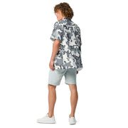 Alaska Chocolate Chip Arctic CAMO Unisex Short-Sleeve Button Shirt - Button-Up