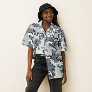Alaska Chocolate Chip Arctic CAMO Unisex Short-Sleeve Button Shirt - Button-Up