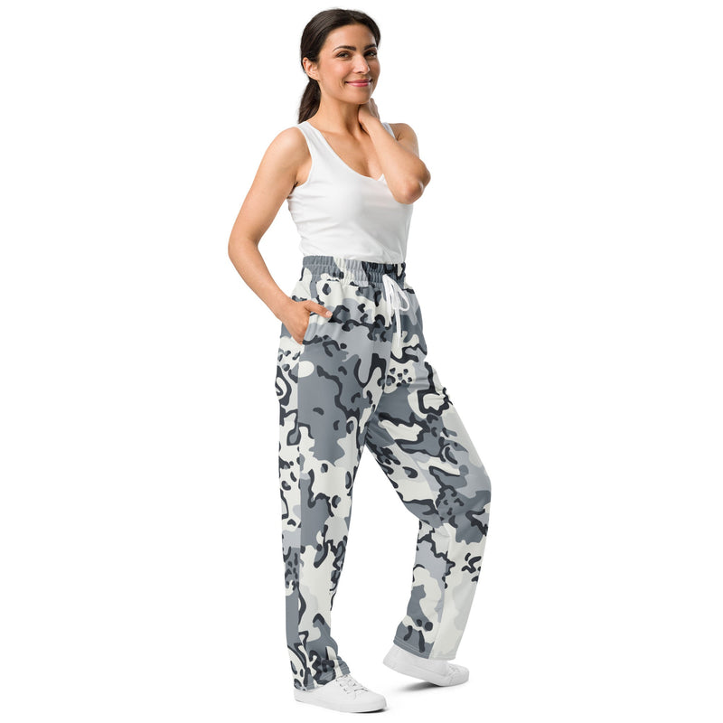 Alaska Chocolate Chip Arctic CAMO Unisex Wide-Leg Joggers