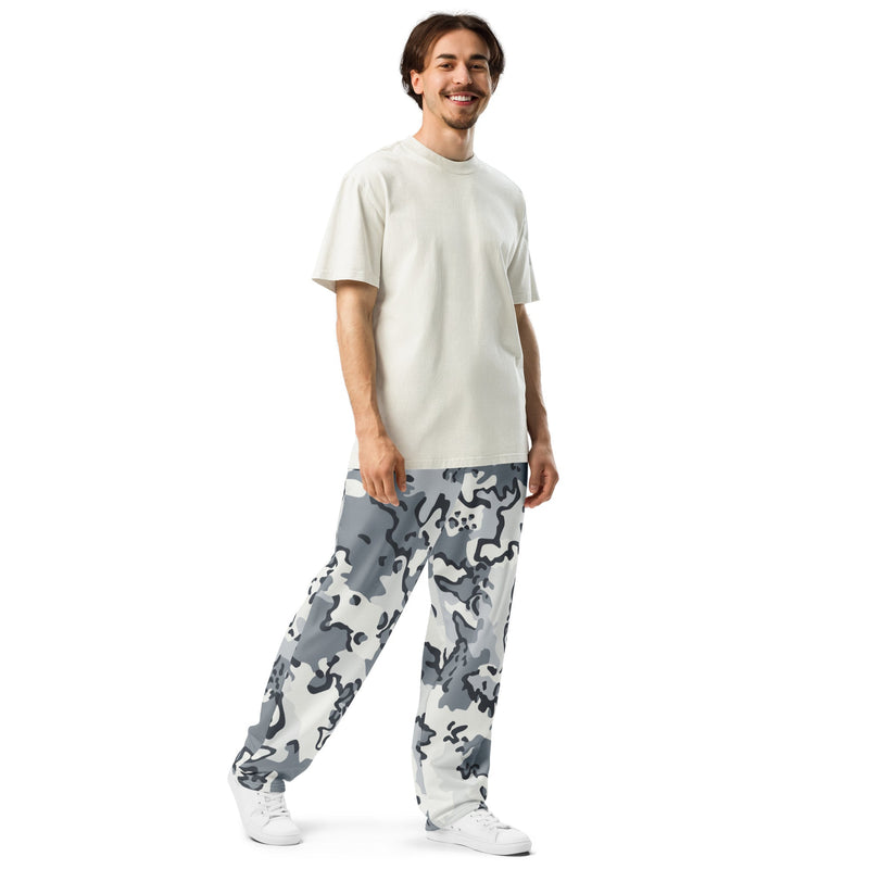 Alaska Chocolate Chip Arctic CAMO Unisex Wide-Leg Joggers