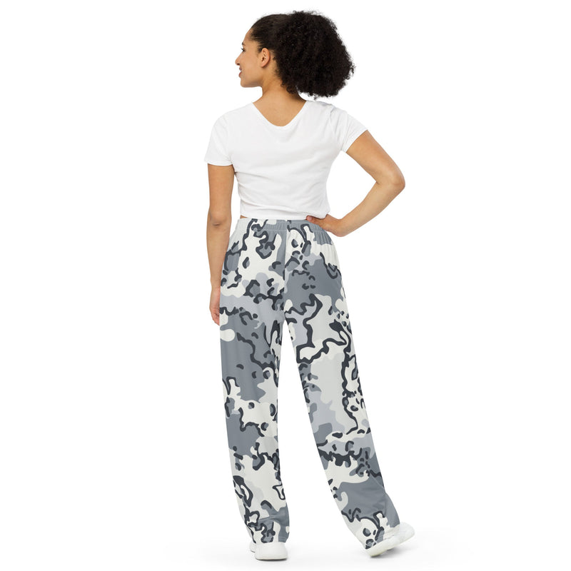 Alaska Chocolate Chip Arctic CAMO Unisex Wide-Leg Leisure Pants - Pant
