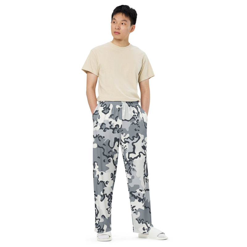 Alaska Chocolate Chip Arctic CAMO Unisex Wide-Leg Leisure Pants - Pant
