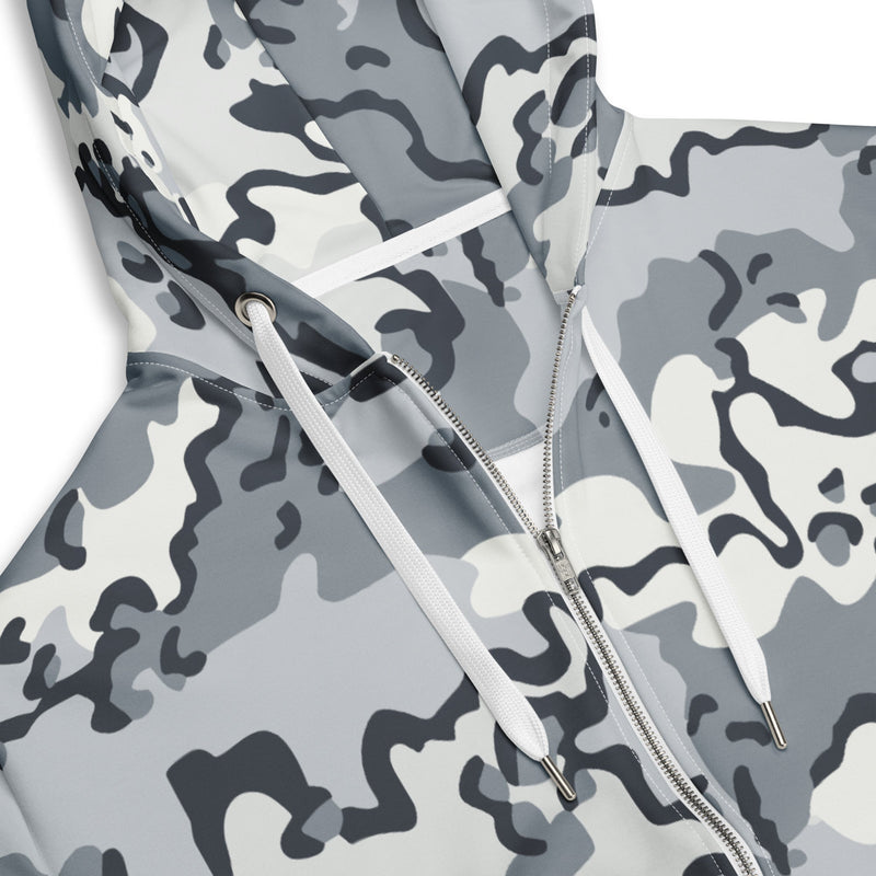 Alaska Chocolate Chip Arctic CAMO Unisex Zip Hoodie