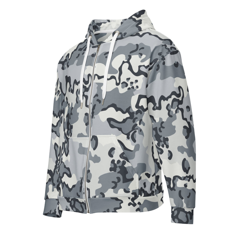 Alaska Chocolate Chip Arctic CAMO Unisex Zip Hoodie