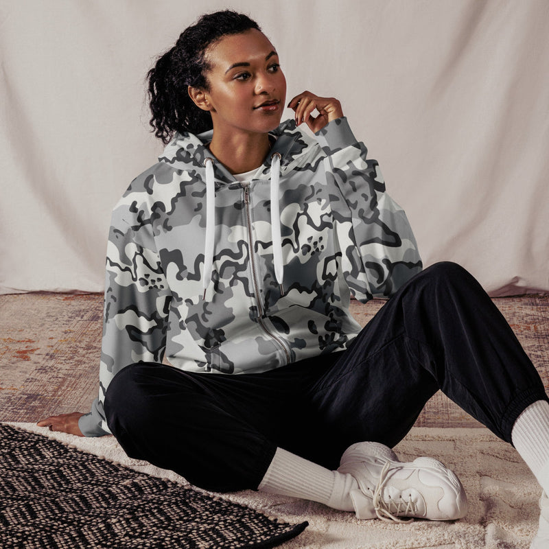 Alaska Chocolate Chip Arctic CAMO Unisex Zip Hoodie