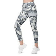 Alaska Chocolate Chip Arctic CAMO Womens Leggings with Pockets - Women