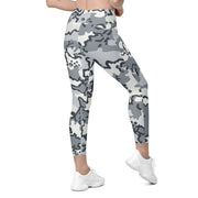 Alaska Chocolate Chip Arctic CAMO Womens Leggings with Pockets - Women